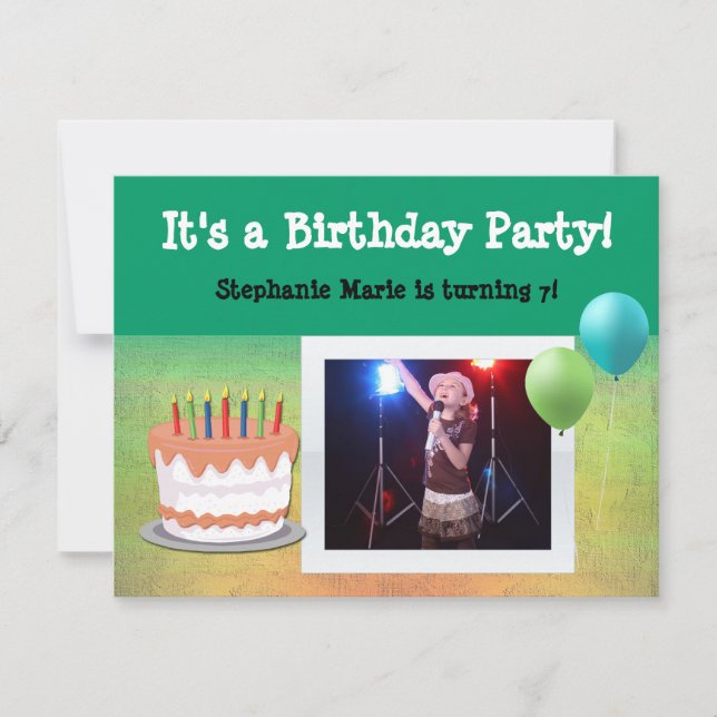 Invitaciones a la fiesta del Personalizado del pas (Anverso)