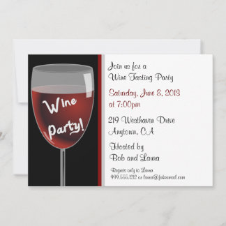 Invitaciones a la fiesta del vino Personalizado