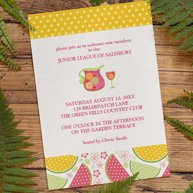 Invitaciones a la fiesta en el jardín sangria (Subido por el creador)