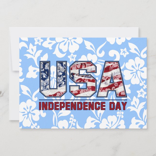 Invitaciones a la fiesta floral hawaiana de Aloha  (Anverso)