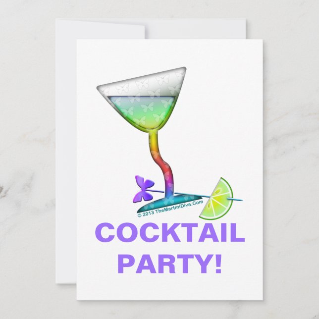 INVITACIONES A LA FIESTA - MARTINI DE MARIPOSA (Anverso)