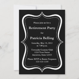 Invitaciones a la fiesta moderna de jubilación en 
