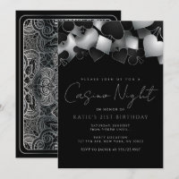 Invitaciones a la fiesta nocturna del Casino Silve