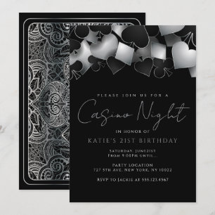 Invitaciones a la fiesta nocturna del Casino Silve