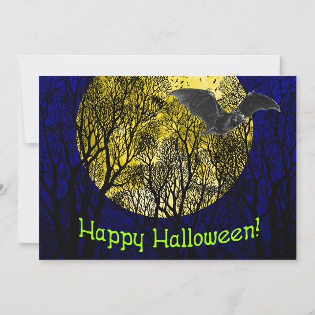 Invitaciones a la fiesta personalizado de Hallowee (Anverso)