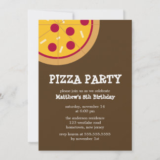 Invitaciones a la Fiesta Pizza