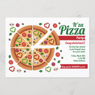 Invitaciones a la Fiesta Pizza