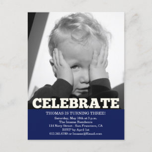 Invitaciones a la foto de la fiesta de cumpleaños