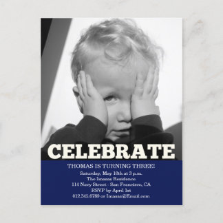 Invitaciones a la foto de la fiesta de cumpleaños