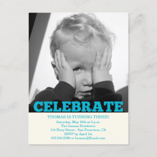 Invitaciones a la foto de la fiesta de cumpleaños