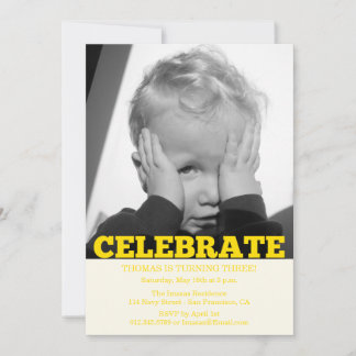 Invitaciones a la foto de la fiesta de cumpleaños 