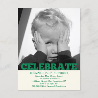 Invitaciones a la foto de la fiesta de cumpleaños 