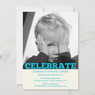 Invitaciones a la foto de la fiesta de cumpleaños 