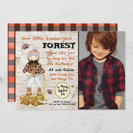 Invitaciones a la foto de Rustic Lumberjack