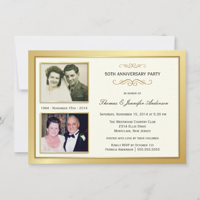 Invitaciones a la foto del 50° aniversario del pas (Anverso)