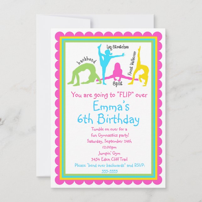 Invitaciones a la gimnasia (Anverso)