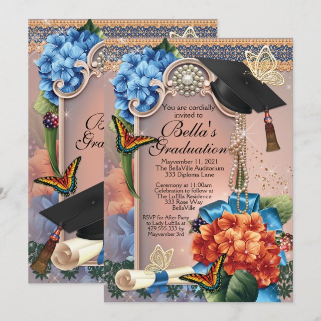 Invitaciones a la graduación (Anverso / Reverso)