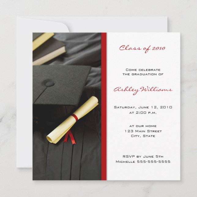 Invitaciones a la graduación (Anverso)