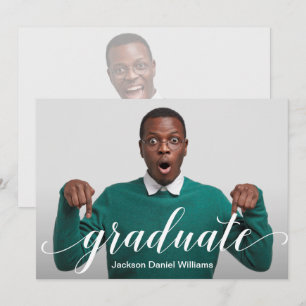 Invitaciones a la graduación de fotografías de gui