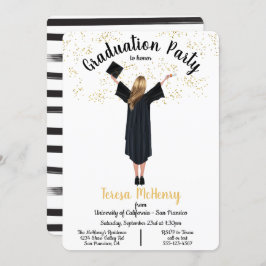 Invitaciones a la graduación de retratos personali