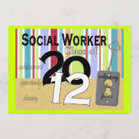 Invitaciones a la graduación de trabajadores socia