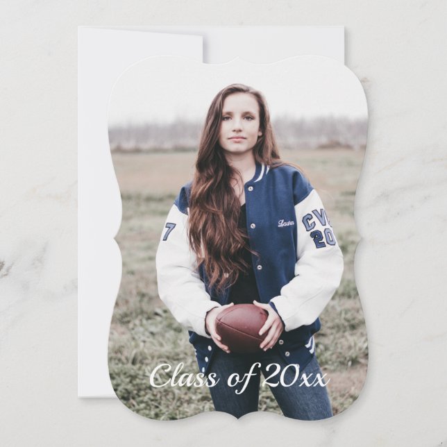 Invitaciones a la graduación fotográfica: Feminina (Anverso)