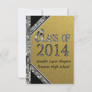 Invitaciones a la graduación Gold & Silver 2014