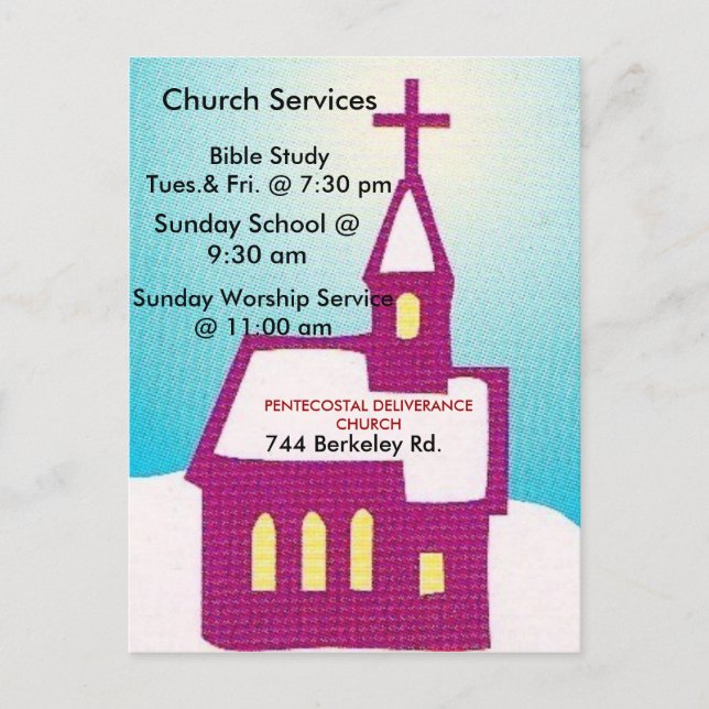 invitaciones a la iglesia (Anverso)