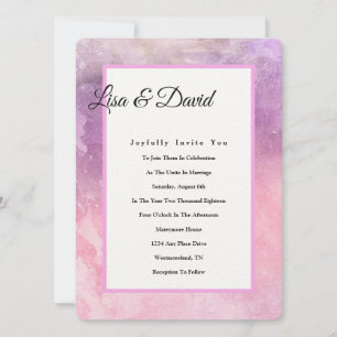 Invitaciones a la invitación a la boda-acuarela ro
