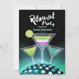 Invitaciones a la jubilación de tostadas festivas