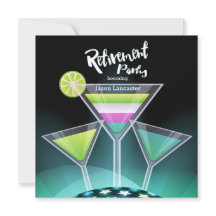 Invitaciones a la jubilación de tostadas festivas