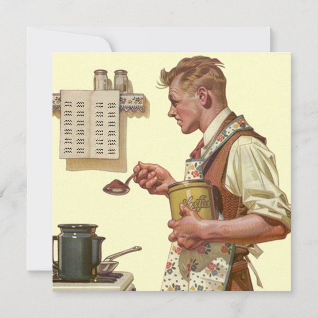 Invitaciones a la jubilación de un retro divertido (Anverso)