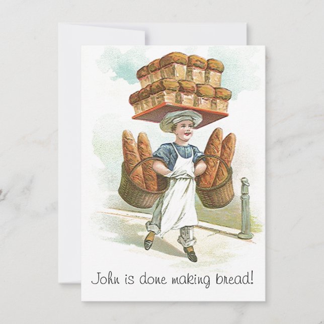 Invitaciones a la Jubilación de Vintage hechas al  (Anverso)