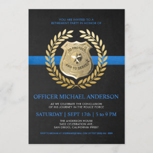 Invitaciones a la Jubilación Policial   Insignia p