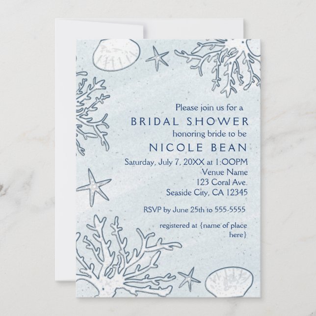 Invitaciones a la marisma de arrecife de coral de  (Anverso)