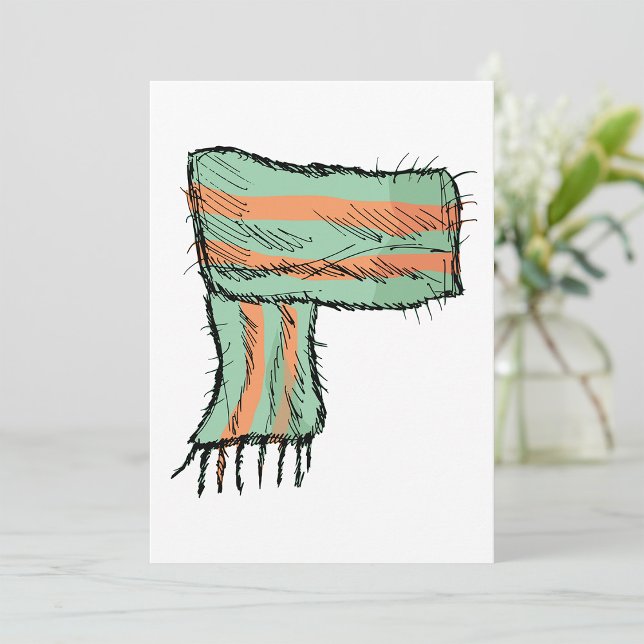 Invitaciones a la moda de Scarf Sketch (Subido por el creador)
