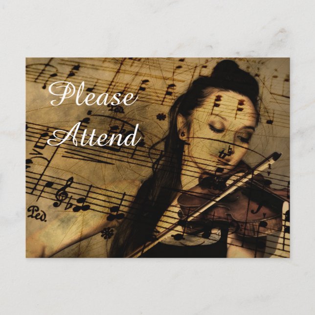 Invitaciones a la música de concierto o consideran (Anverso)