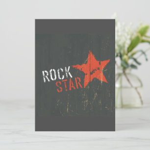 Invitaciones a la música rock Star