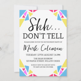 invitaciones a la parte de retiro por sorpresa de