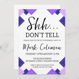 invitaciones a la parte de retiro por sorpresa de