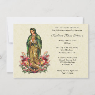 Invitaciones a la Primera Comunión de Rosas de Gua