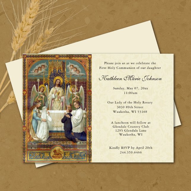 Invitaciones a la Primera Comunión del Jesús Catól (Subido por el creador)