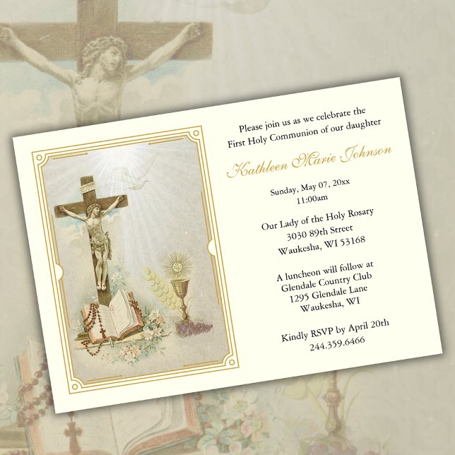 Invitaciones a la Primera Comunión del Jesús Catól (Subido por el creador)