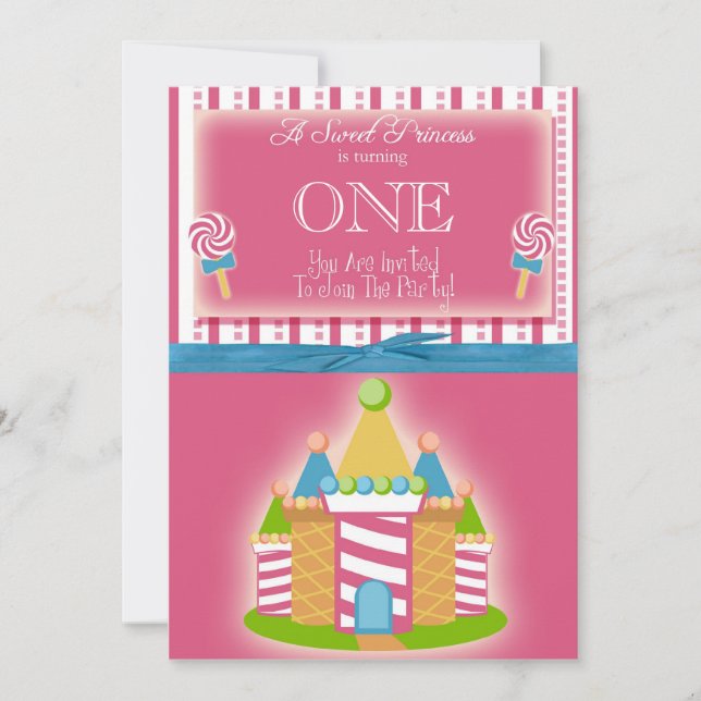 Invitaciones a la Primera Fiesta de Cumpleaños (Anverso)