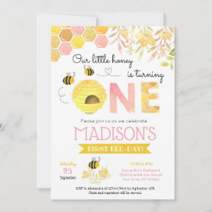 Invitaciones a la primera fiesta de cumpleaños de 