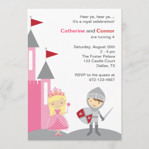 Invitaciones a la Princesa y al Caballero