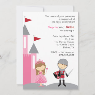 Invitaciones a la Princesa y al Caballero