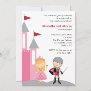 Invitaciones a la Princesa y al Caballero