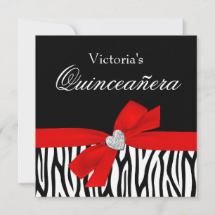 Invitaciones a la Quinceanera de Diamante de Bow R