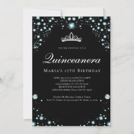 Invitaciones a la quinceañera del negro y el diama